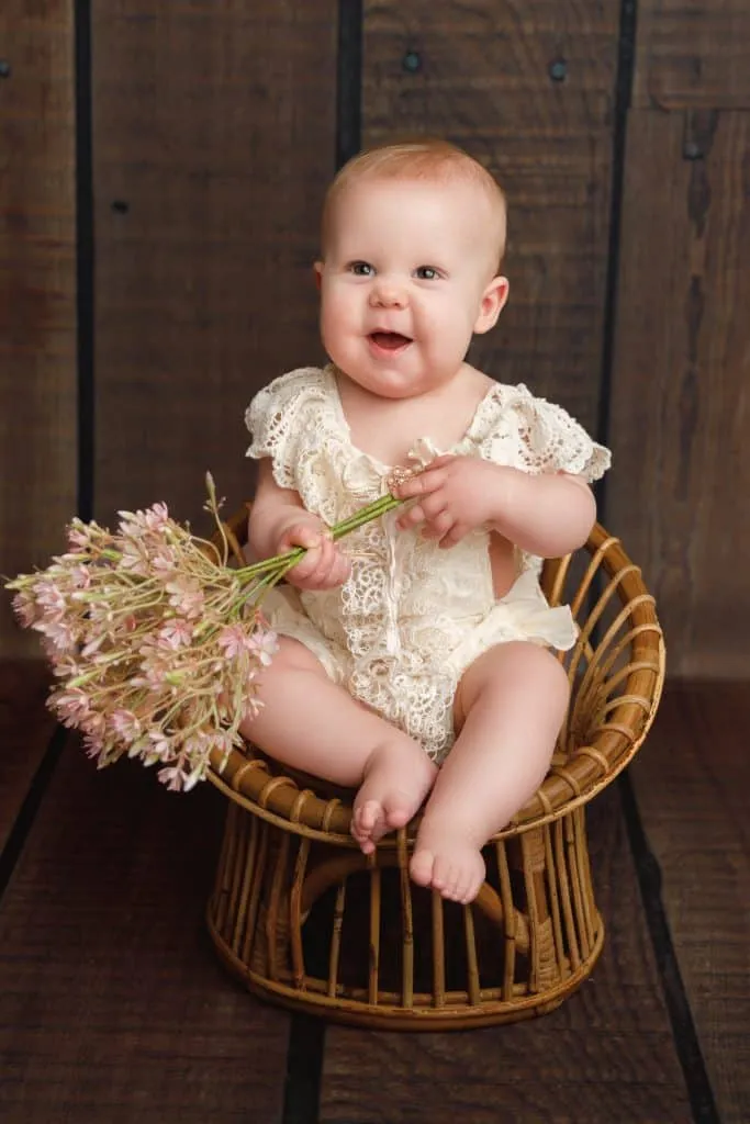 Sitter photography session - babies 6-12 months in Hartlepool