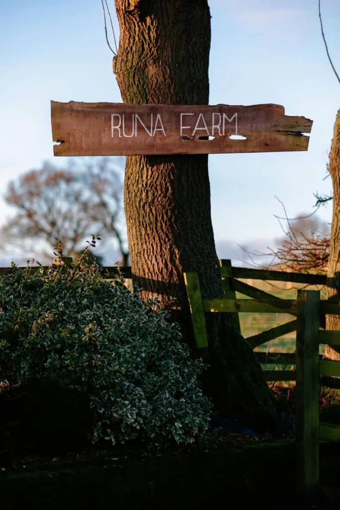 Runa Farm wedding photography - bride and groom at rustic barn venue in County Durham