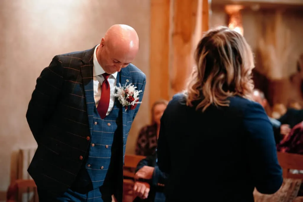 Runa Farm wedding photography - bride and groom at rustic barn venue in County Durham