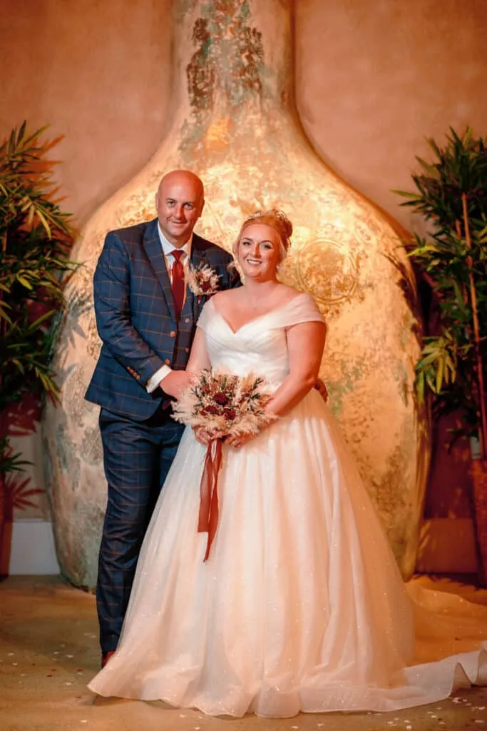 Runa Farm wedding photography - bride and groom at rustic barn venue in County Durham