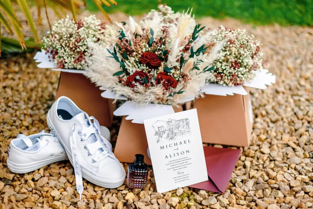 Runa Farm wedding photography - bride and groom at rustic barn venue in County Durham