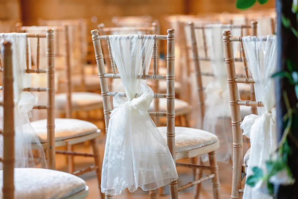Sneaton Castle wedding - bride and groom at historic castle venue on Yorkshire coast