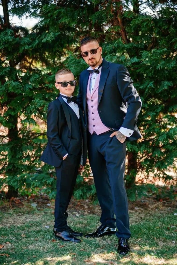 Sneaton Castle wedding - bride and groom at historic castle venue on Yorkshire coast