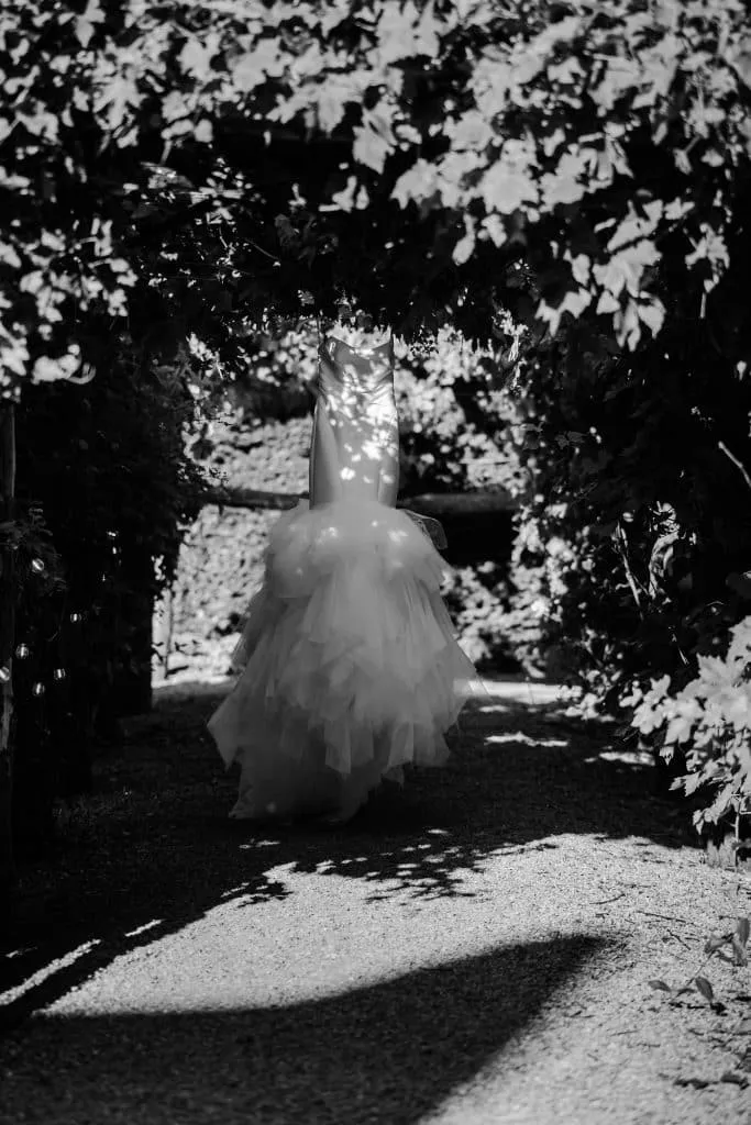 Sneaton Castle wedding - bride and groom at historic castle venue on Yorkshire coast