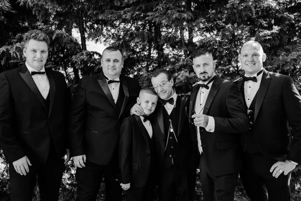 Sneaton Castle wedding - bride and groom at historic castle venue on Yorkshire coast