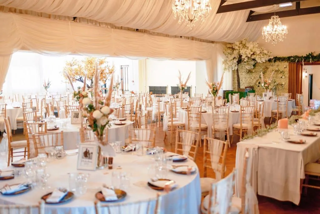 Sneaton Castle wedding - bride and groom at historic castle venue on Yorkshire coast