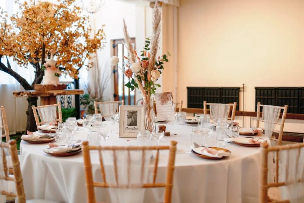 Sneaton Castle wedding - bride and groom at historic castle venue on Yorkshire coast