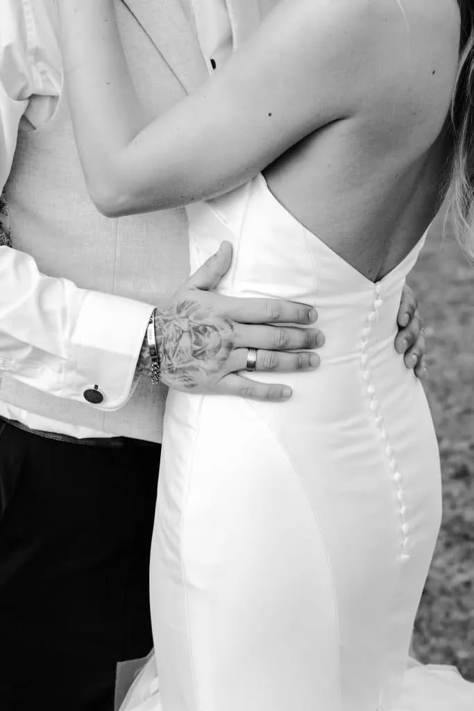 Sneaton Castle wedding - bride and groom at historic castle venue on Yorkshire coast